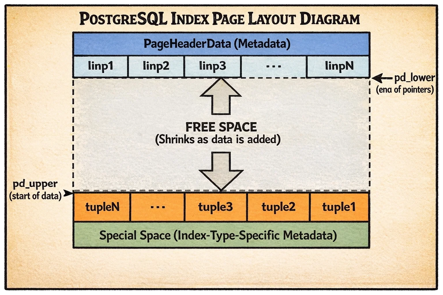 PostgreSQL Index Page Structure
